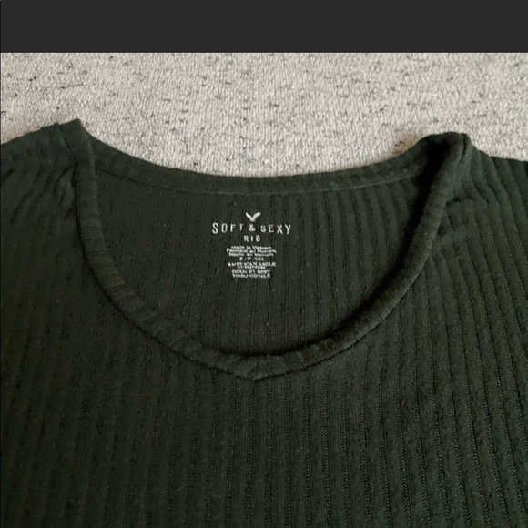 Green thin soft sweater - Picture 2 of 5